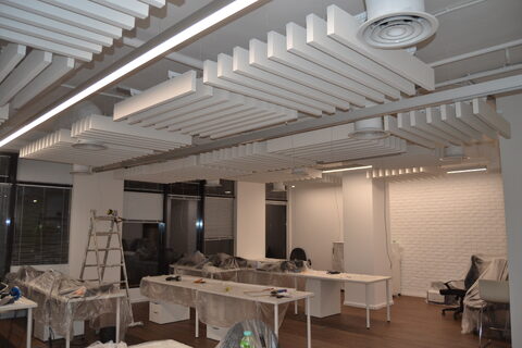 Коррекция акустики в офисе формата open-space